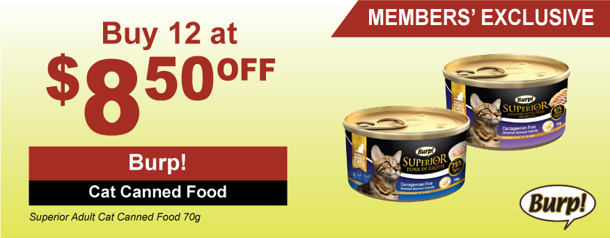 Burp Cat Canned Food Promo